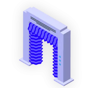 Stilizēta Tuneļa tipa automazgātavas grafika