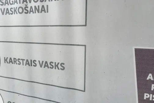 Karstā vaska instrukcija automazgātavā.