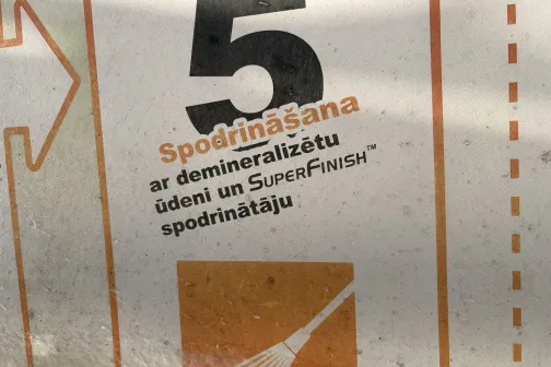 Nr. 5 automazgā&scaron;anas pakalpojums ar demineralizētu ūdeni.