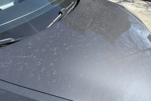 Motora pārsegs pirms mazgā&scaron;anas JT Carwash automazgātavā Rīgā