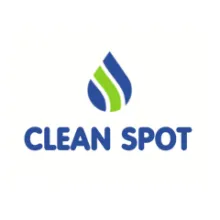 Zilzaļ&scaron; logotips ar uzrakstu "Clean Spot".