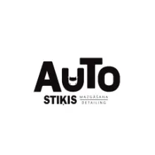 Auto Stikls logotips ar tekstu "mazgā&scaron;ana, detaling".