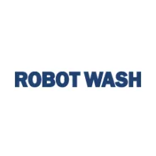 Robot Wash logotips baltā fonā.